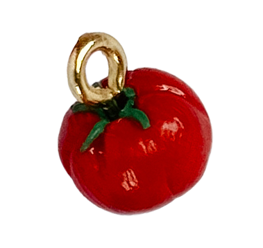 Deep Red Tomato Charm