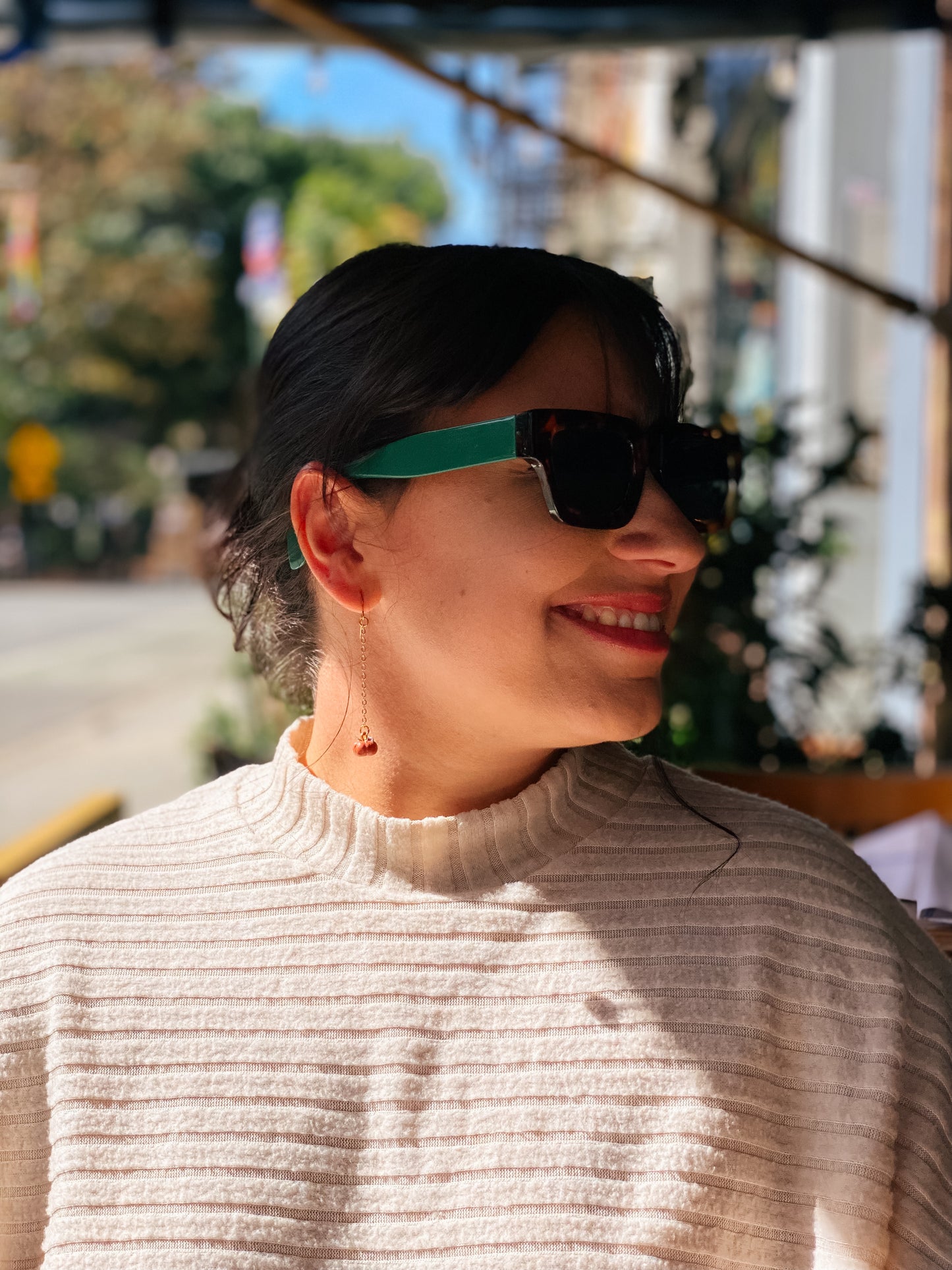 Tomato Dangle Earrings