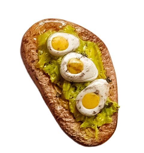 Avo Toast with Egg Charm