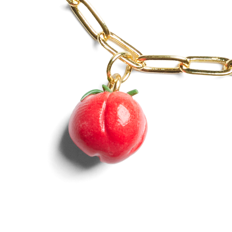Bright Red Tomato Charm