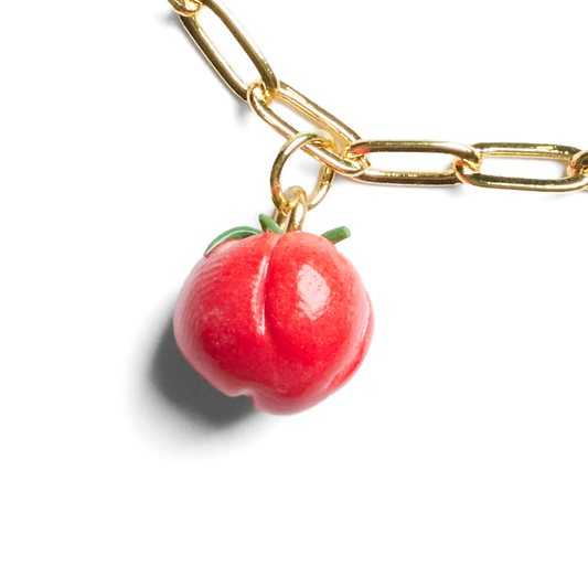 Bright Red Tomato Charm