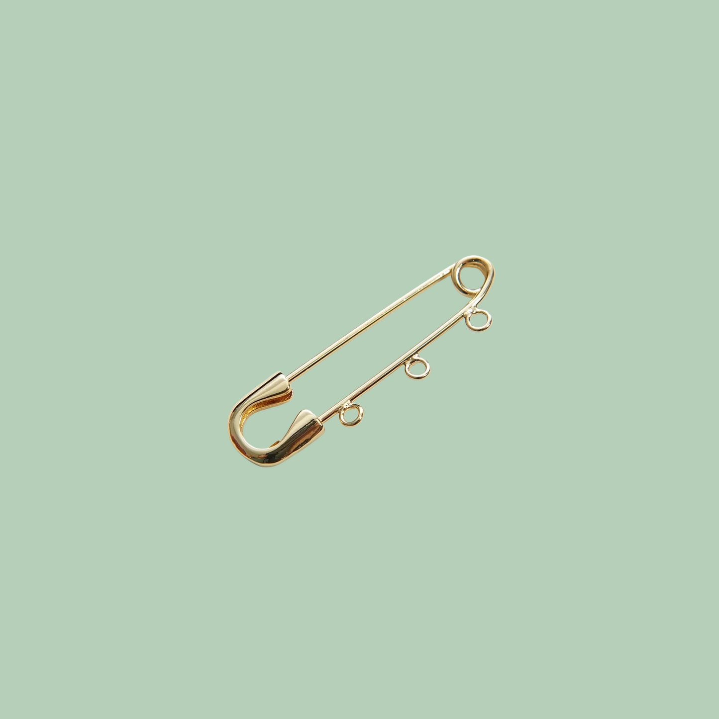 Safety Pin with 3 Loops
